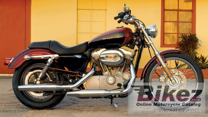 Big Harley-Davidson xl 883c sportster 883 custom picture and wallpaper from Bikez.com